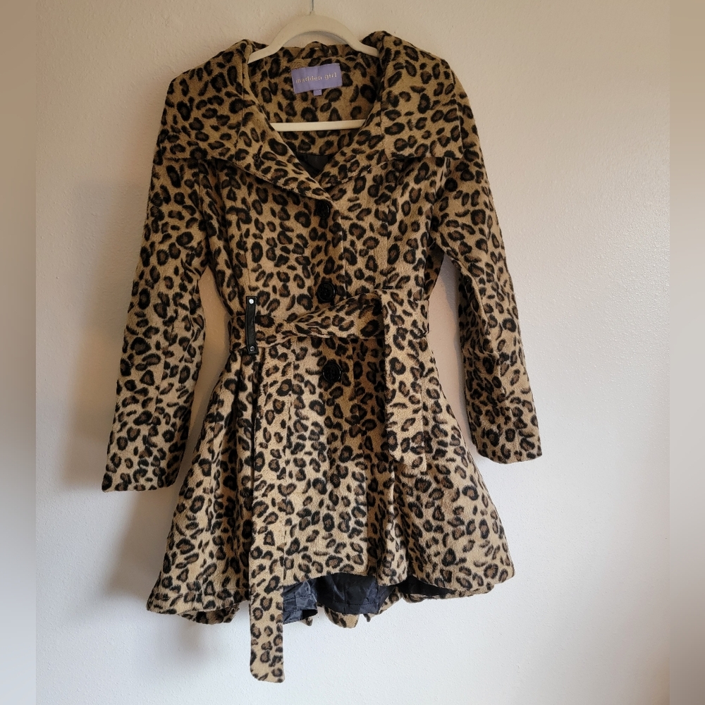 Leopard Print Women's Coat
